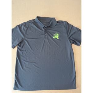 nike dryfit polo Xl Grey With Motorcycle Logo
